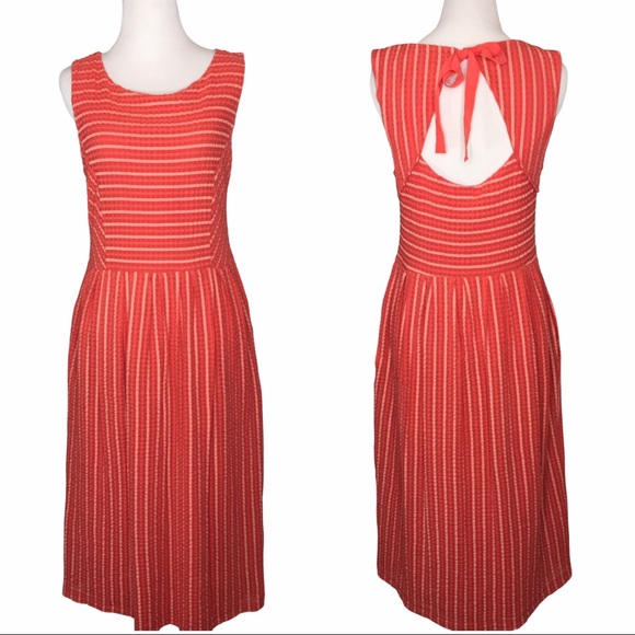 Anthropologie Dresses & Skirts - Anthropologie Postmark Orange Retro Midi Dress